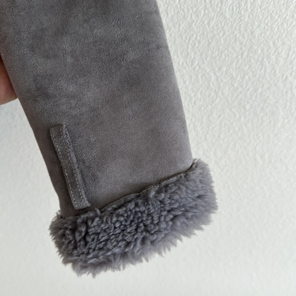 NWT Abercrombie & Fitch Suede Asymmetrical Zip Cozy Jacket - Picture 6 of 11